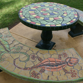 7. Mosaic table and benches, Payneham Community Centre