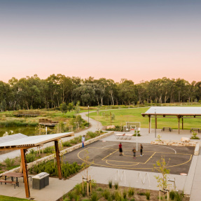 Felixstow Reserve at dusk