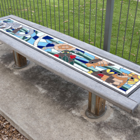 3. Mosaic bench, Payneham Library Playground
