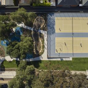 Burchell Reserve Aerial Courts