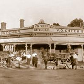 V O Cheek Butchers, 1890s