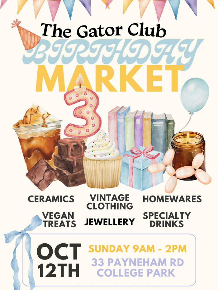 Image for The Gator Club 3rd Birthday Market