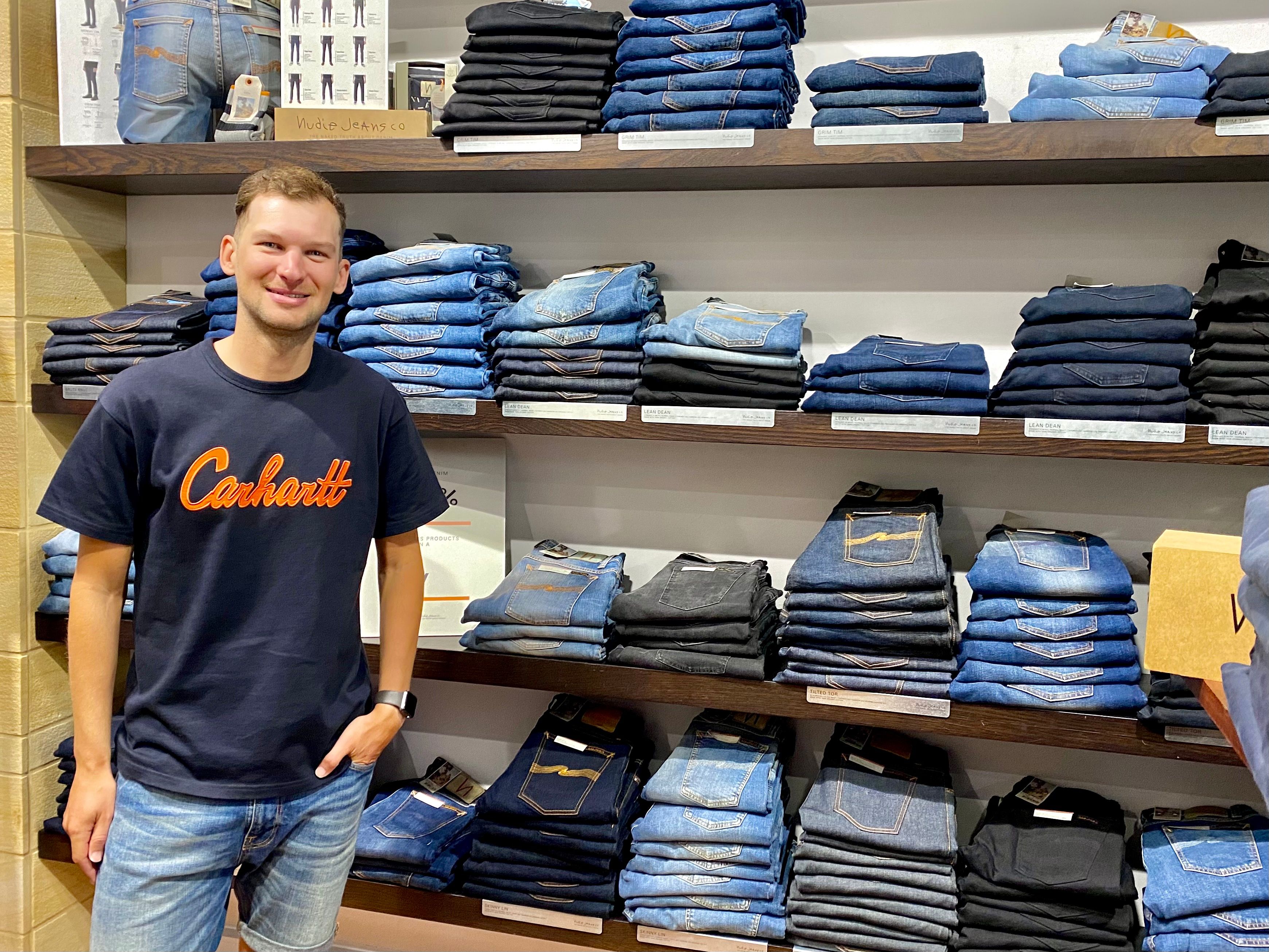 Denim retail hot sale