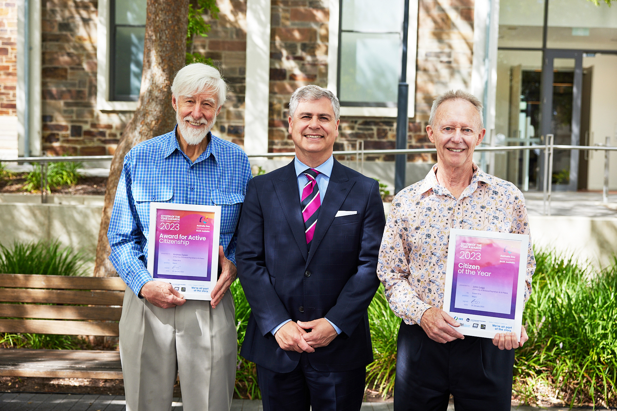 Andrew Dyson and John Legg Citizens of the Year 2023