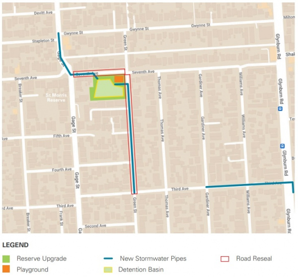 Trinity Valley Stormwater Drainage Upgrade Stage 4 Map Dec 24