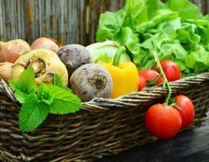 Basket of vegetables